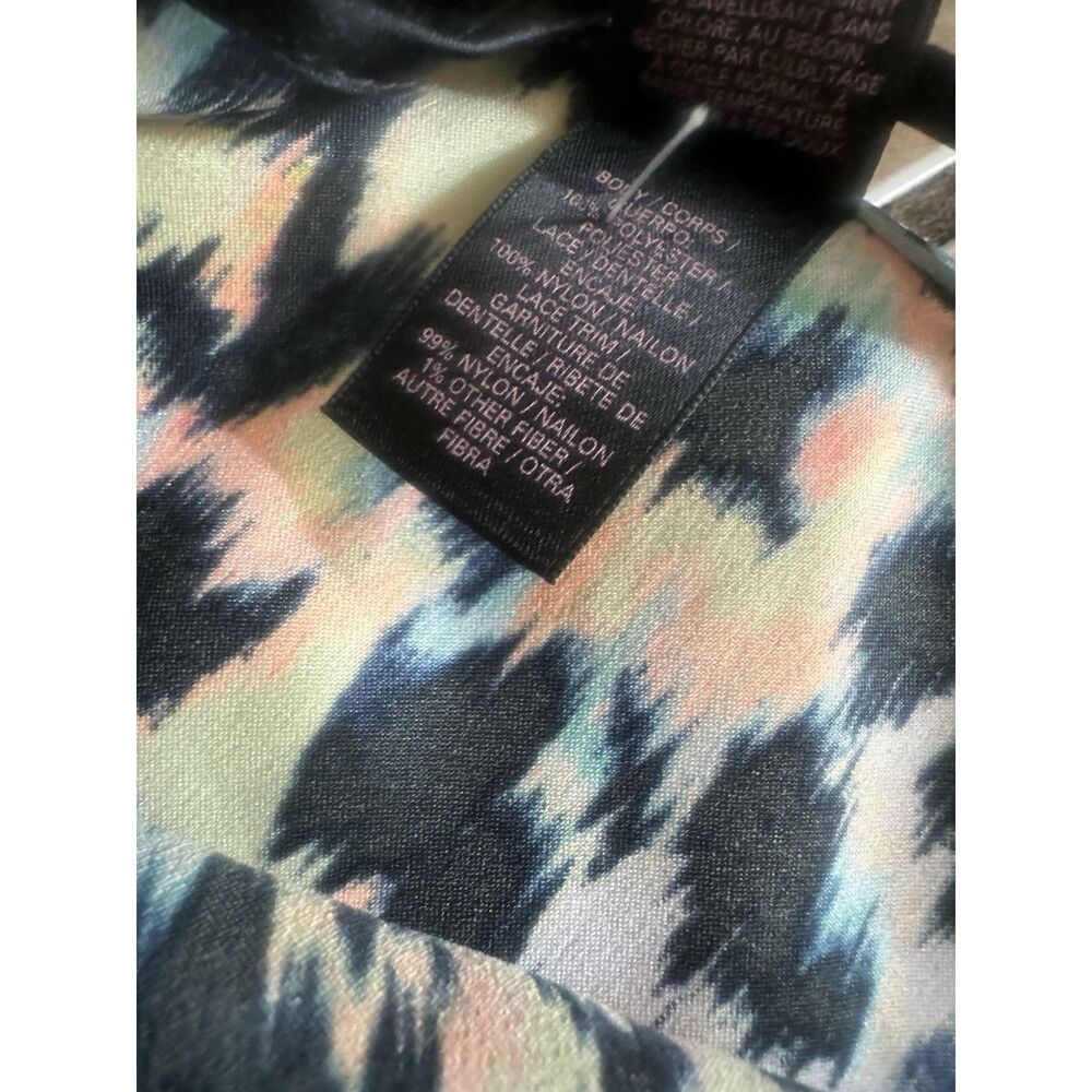 Victoria Secret S Satin Printed Cami Top Slip Gown - Picture 4 of 5